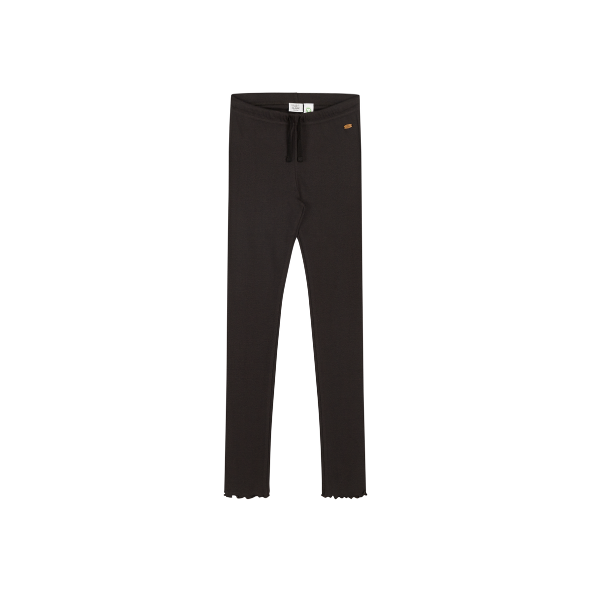Die Leggings ist unifarben und gerippt. Sie hat an der Taille eine Schnürung. Sie passt perfekt in die Herbst- / Winterkollektion. Ein toller Basicartikel für jeden Anlass.