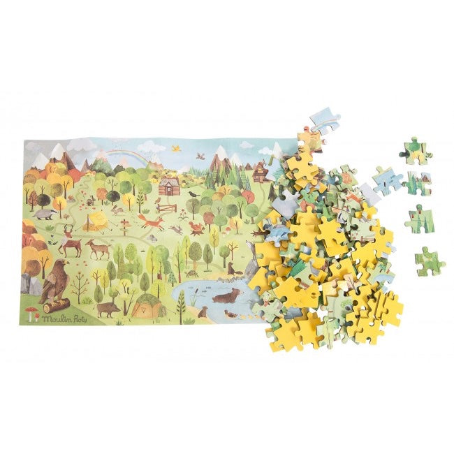 Explorer's Puzzle Wald 96 Teile | Moulin Roty