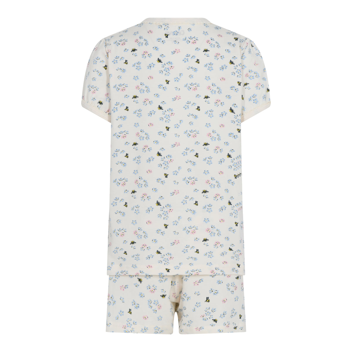 Süßer Sommer-Pyjama mit Blumenprint! Weicher Schlafanzug für ein angenehmes Tragegefühl, Einfaches An- und Ausziehen, auch über die Windel dank elastischem Material  Material: 95% Baumwolle, 5% Elasthan