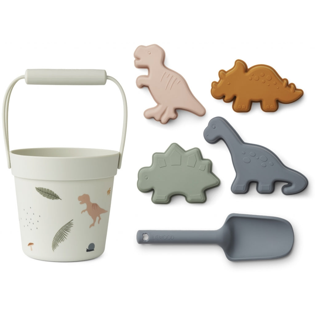 SILIKONSANDSPIELZEUG VON LIEWOOD FÜR KINDER  Das Dante Beach Set ist sehr langlebig und das biegsame Material erleichtert das Einpacken und Transportieren des Sets- einfach super für einen Tag im Freien.