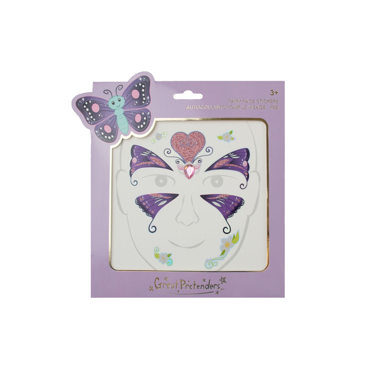 Gesichtssticker Schmetterling | Great Pretenders