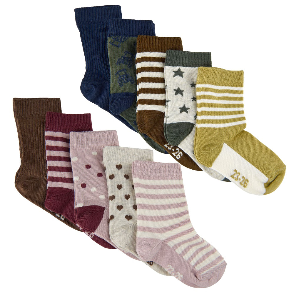 Socken 5-Pack | diverse Muster | Minymo