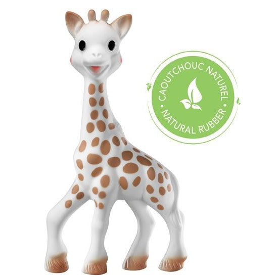 Ein Spielzeug für Babys aus 100 % Naturkautschuk. Sophie la girafe wird bestimmt das erste Lieblingsspielzeug zum Reinbeißen, Drücken, Quietschen für kleine Entdecker.