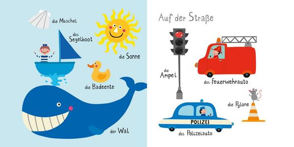 Die Welt ist groß, und es gibt so viel kennenzulernen: Auf dem Bauernhof oder auf der Straße, am Meer oder auf dem Frühstückstisch – und alles hat einen Namen!  Ein erstes buntes Wörterbuch für kleine Weltentdeckerchen – im unkaputtbaren Buggybuch für unterwegs.  Baby Pixi für die ganz Kleinen: Das innovative Material ist wasserfest, schadstoffgeprüft und reißfest. Baby Pixi – einfach unkaputtbar®!